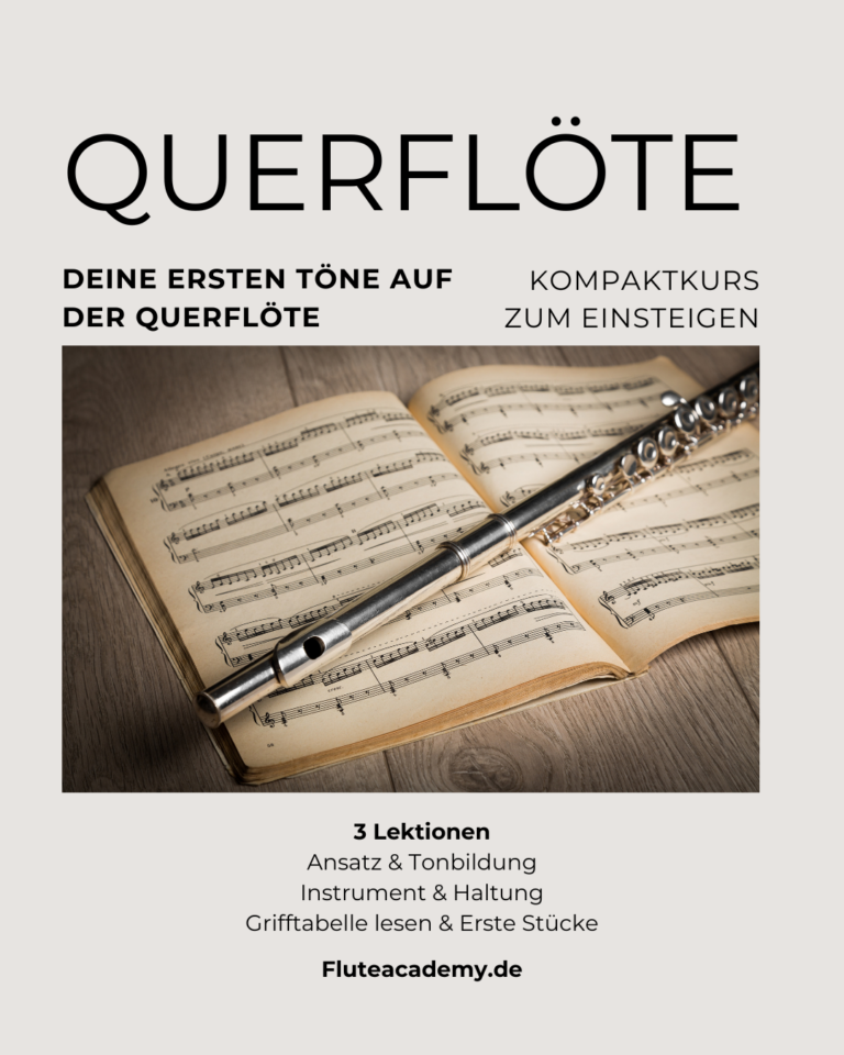 Erste Töne Querflöte Online Kurs