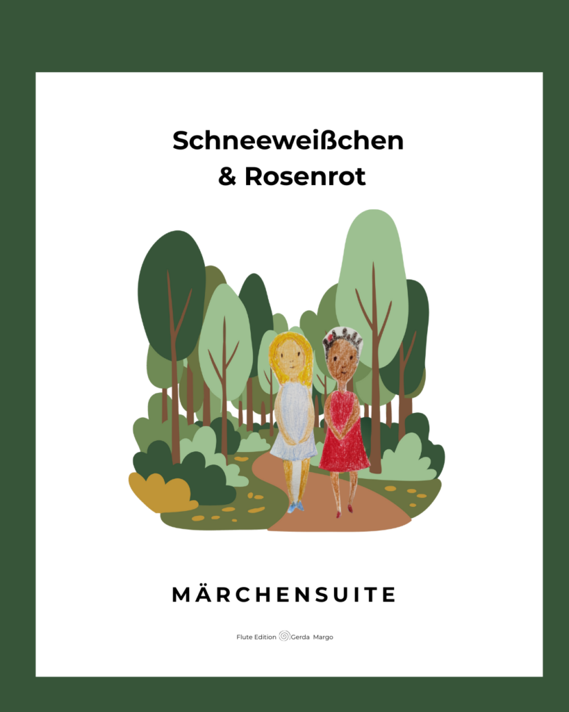Schneeweißchen und Rosenrot für Flöte und Klavier
